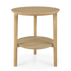 Ethnicraft Oak Bok Side Table - W43/D43/H50cm 